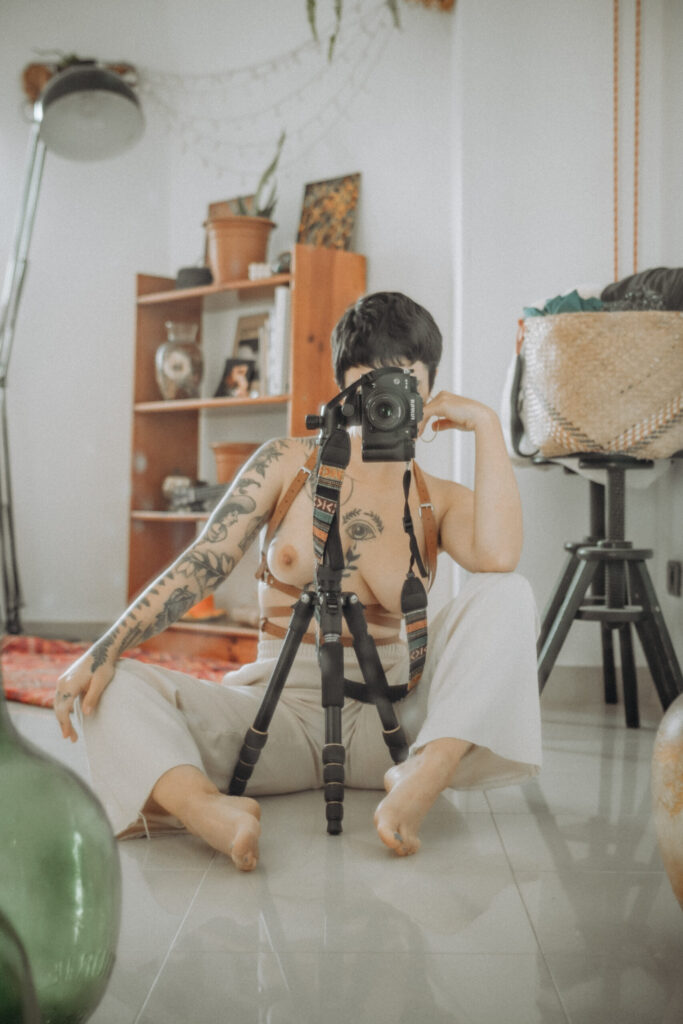 Self-portraits at home