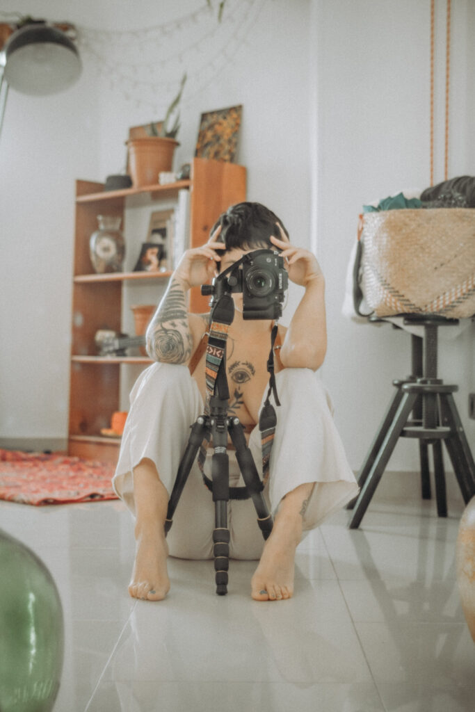 Self-portraits at home