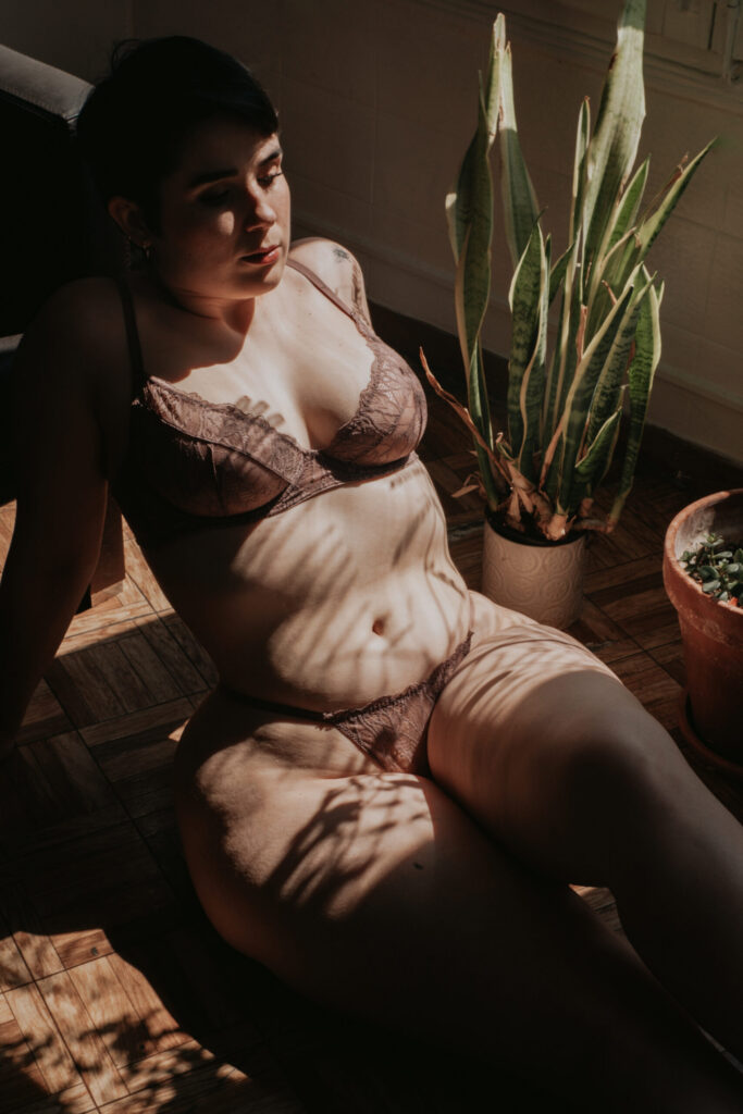 Lingerie photoshoot, boudoir