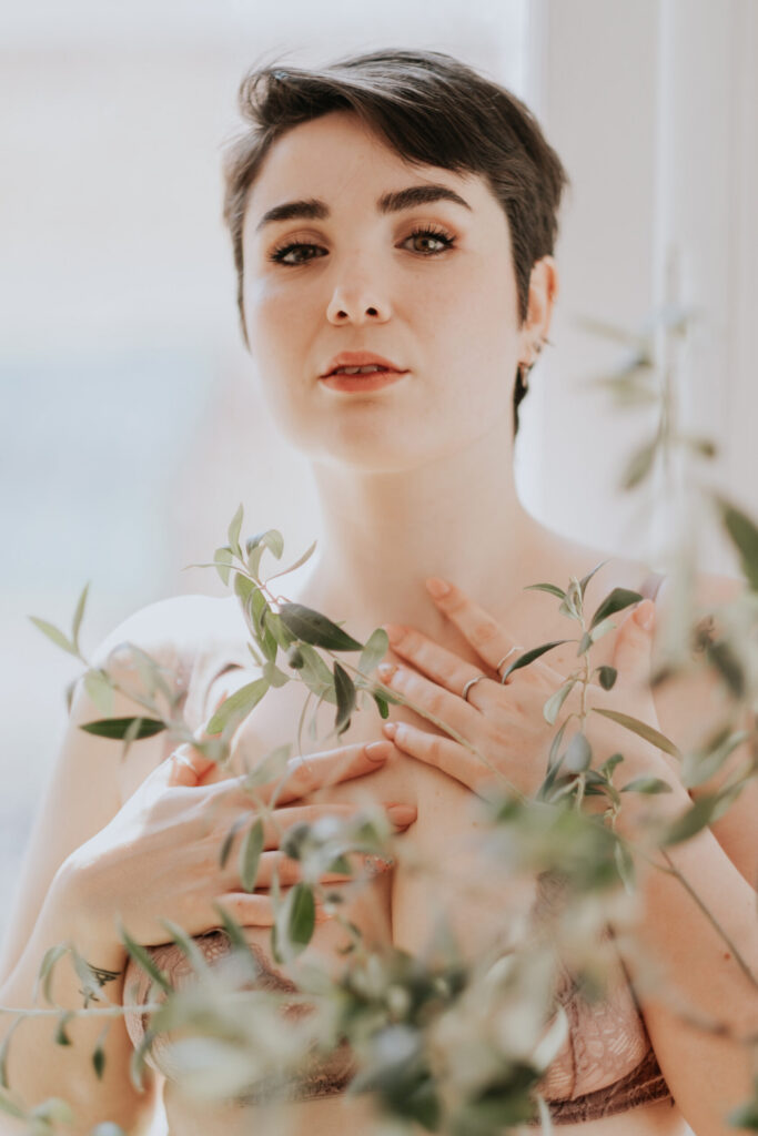 Lingerie photoshoot, boudoir