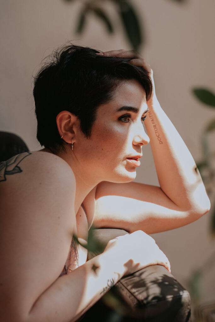 Lingerie photoshoot, boudoir