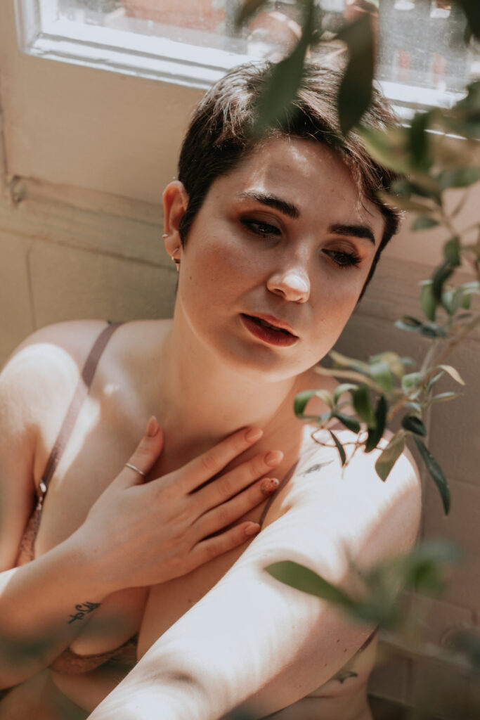 Lingerie photoshoot, boudoir