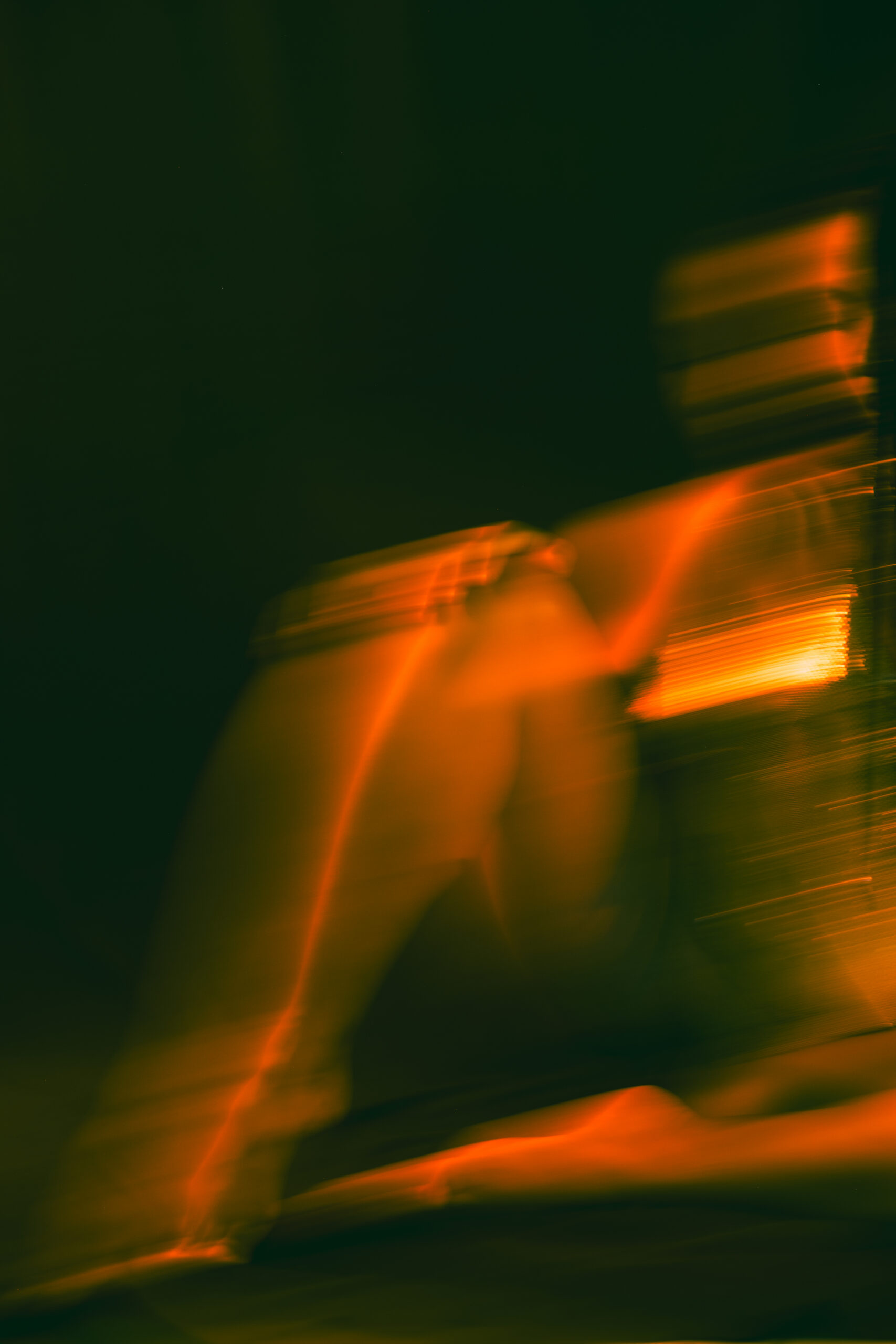 Studio photo session with artificial light