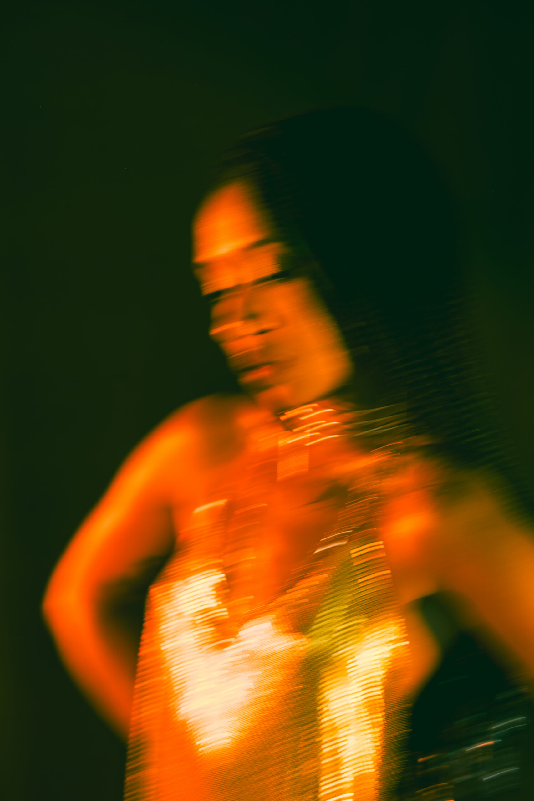 Studio photo session with artificial light