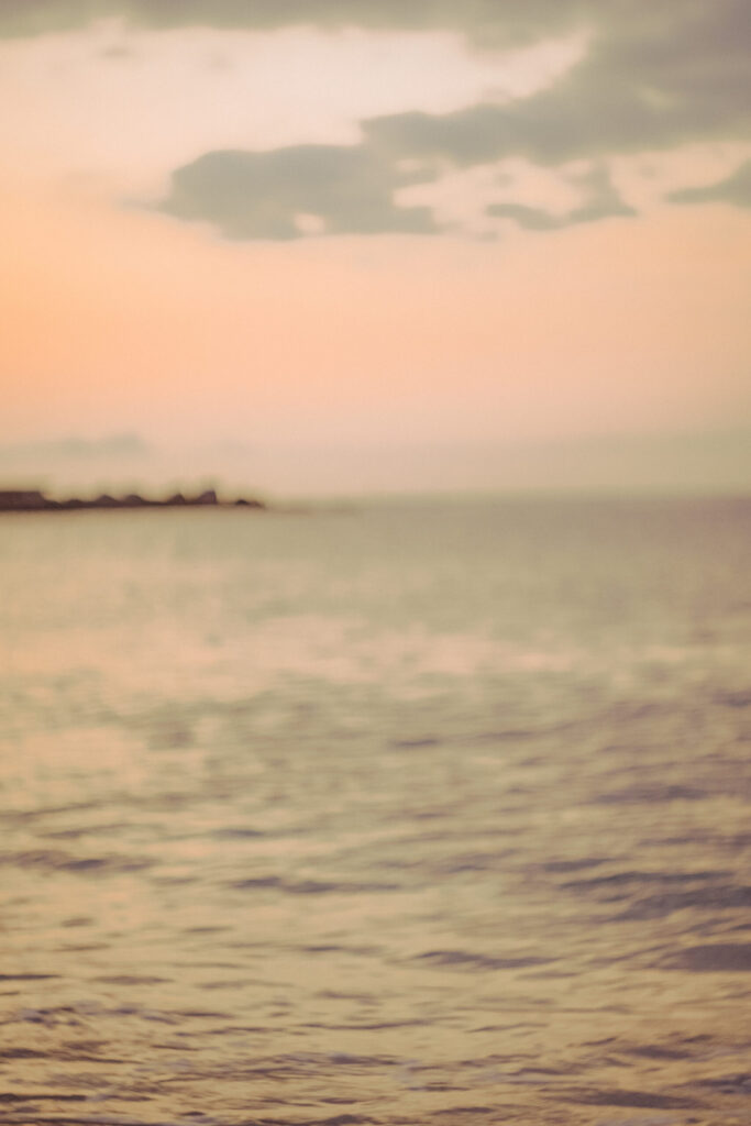 Sunrise photoshoot on the beach. Mindful photography workshop 