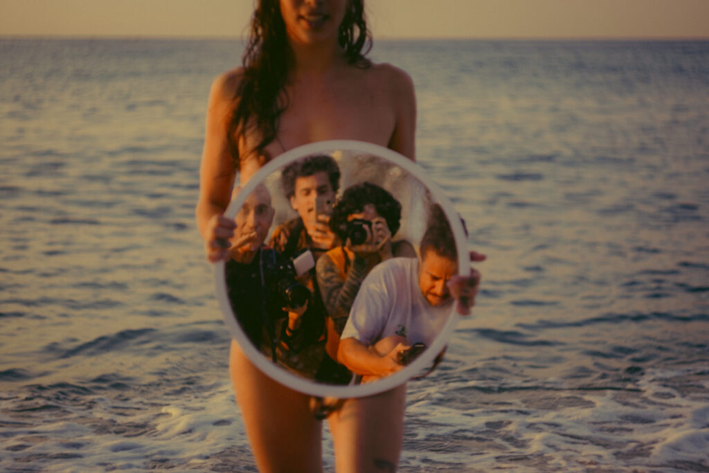 Sunrise photoshoot on the beach. Mindful photography workshop 