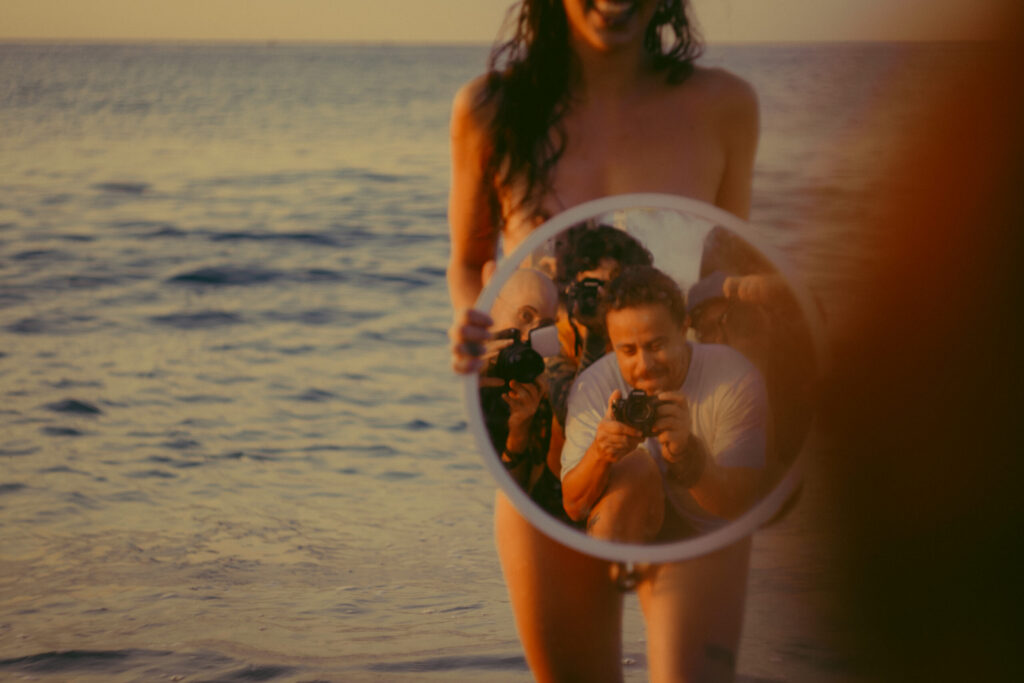 Sunrise photoshoot on the beach. Mindful photography workshop 