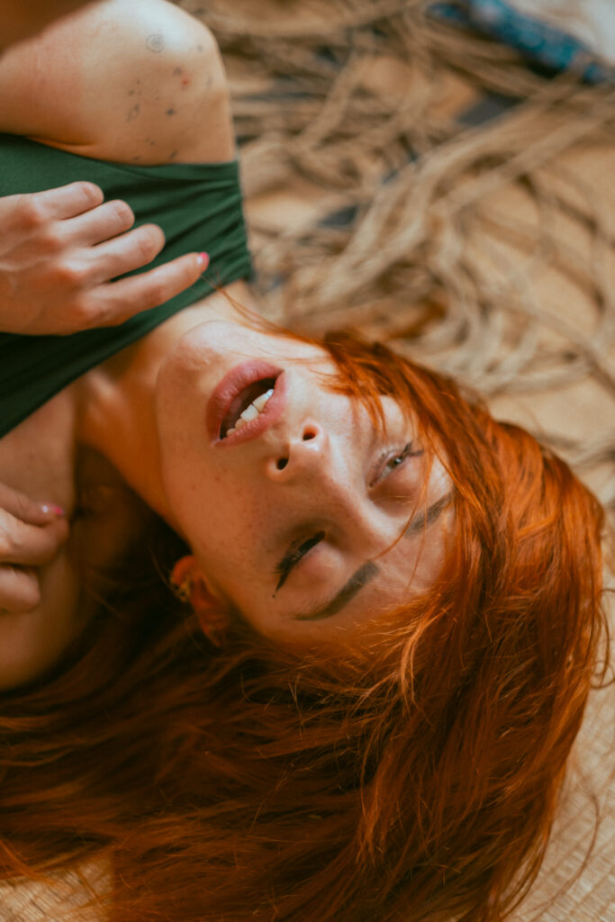 Intimate shibari session