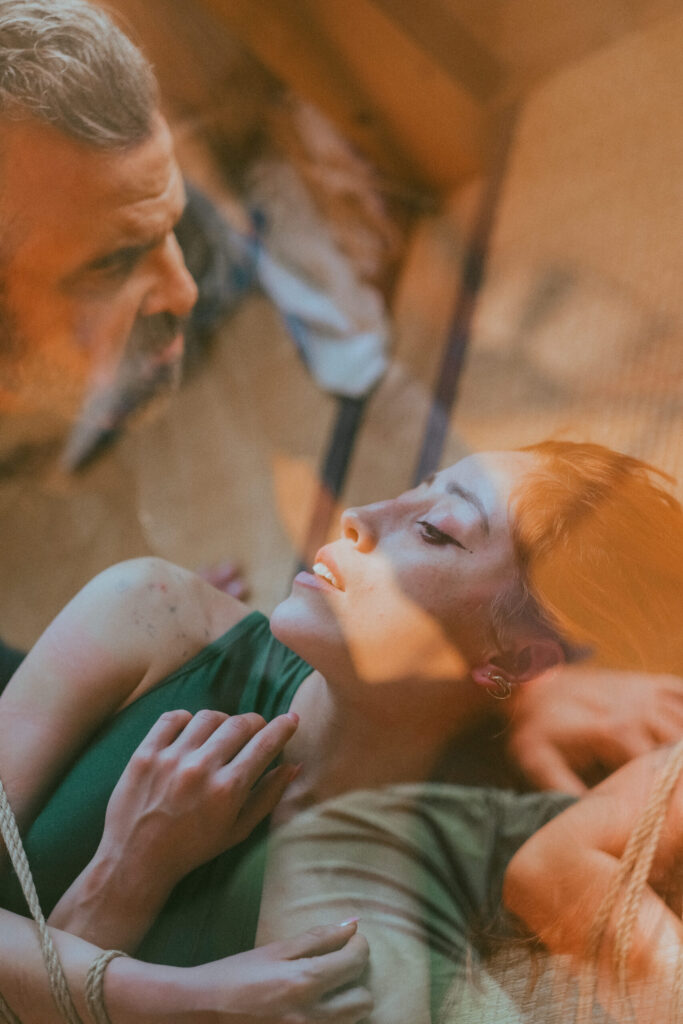 Intimate shibari session