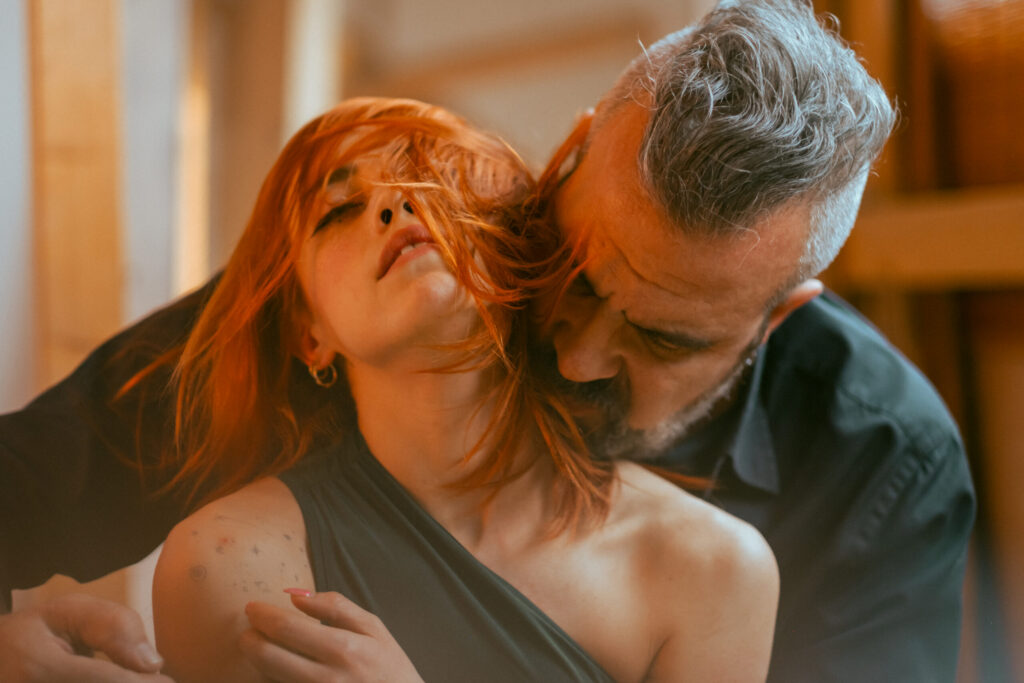 Intimate shibari session