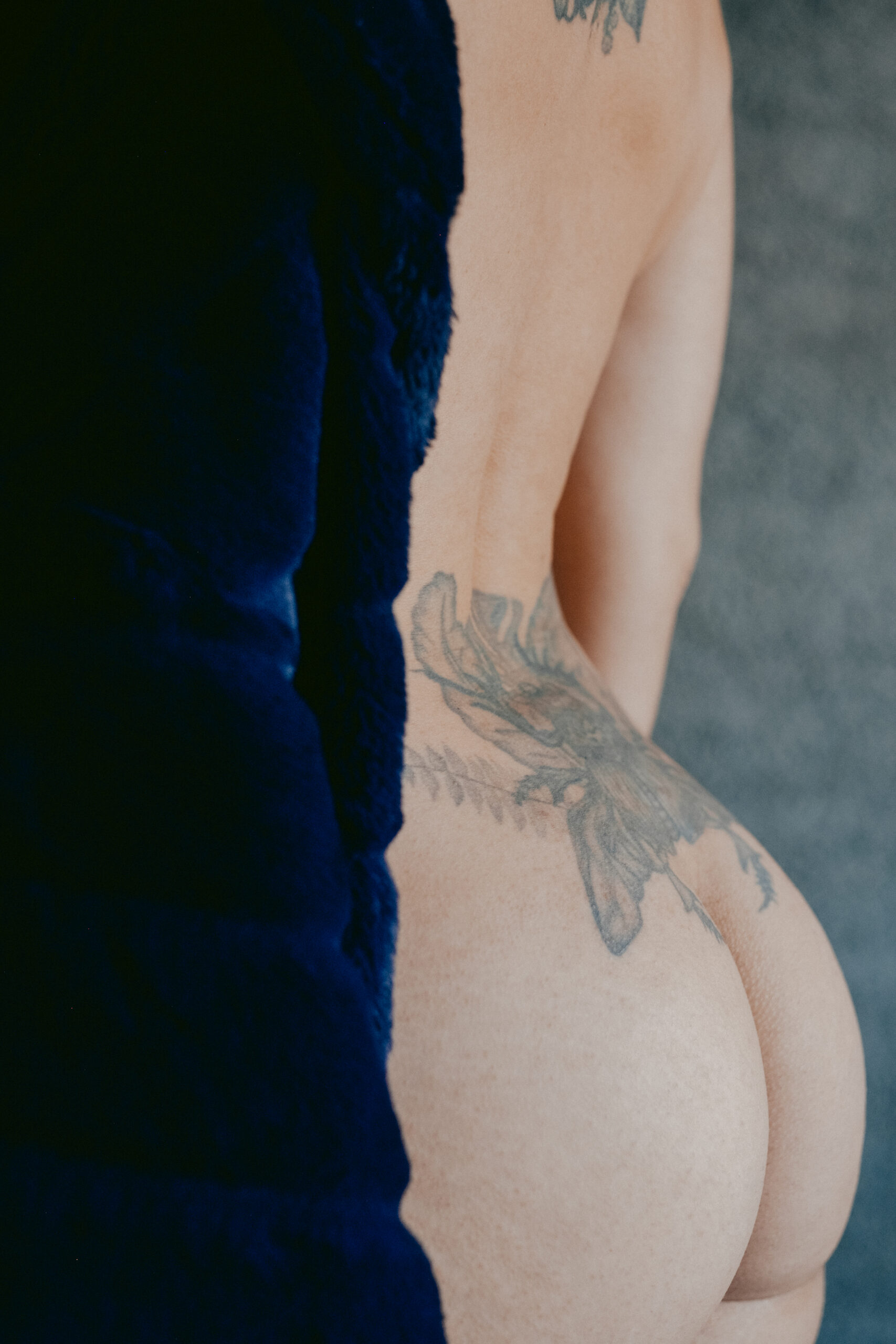 self-portraits blue jacket