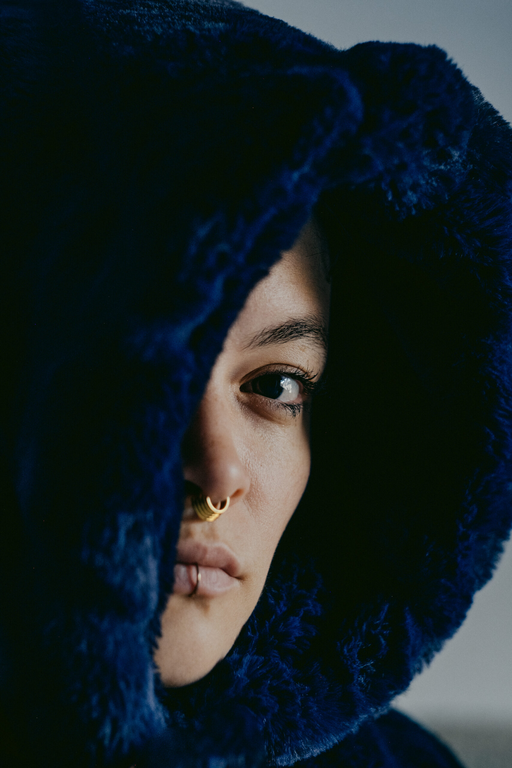 self-portraits blue jacket