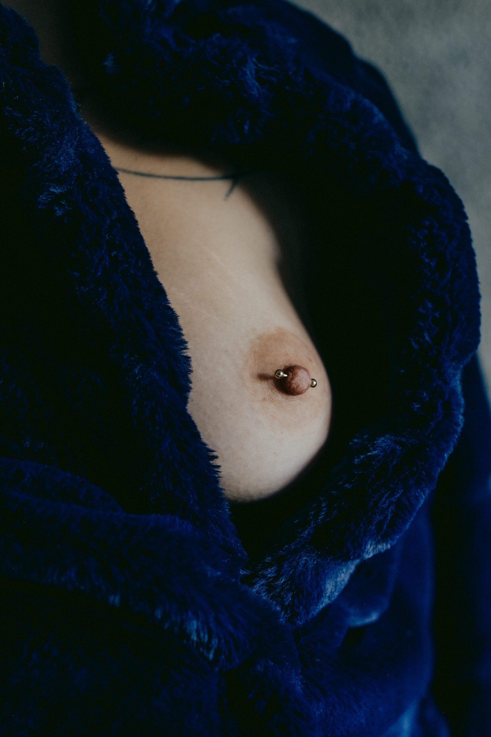 self-portraits blue jacket