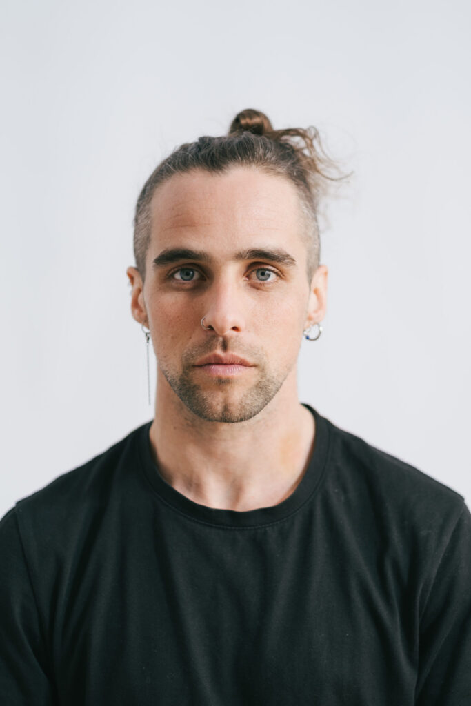 Intimate photoshoot with male model