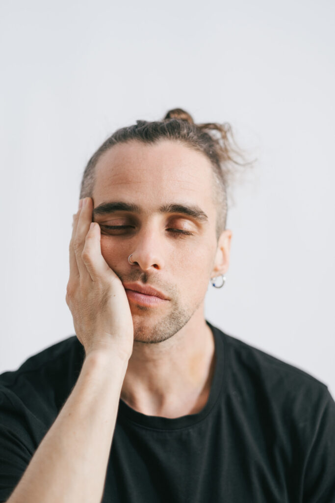 Intimate photoshoot with male model