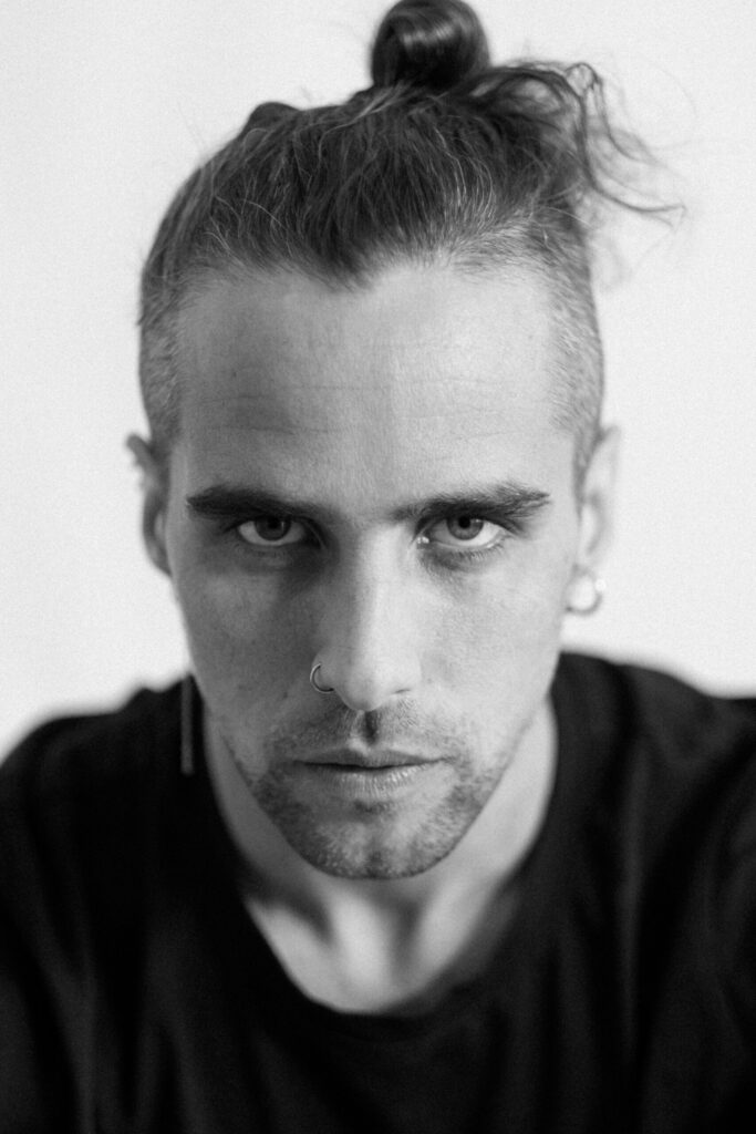 Intimate photoshoot with male model