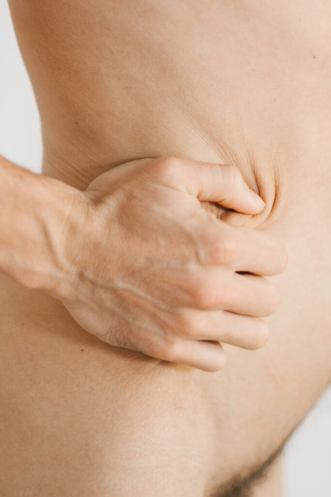 Intimate photoshoot with male model