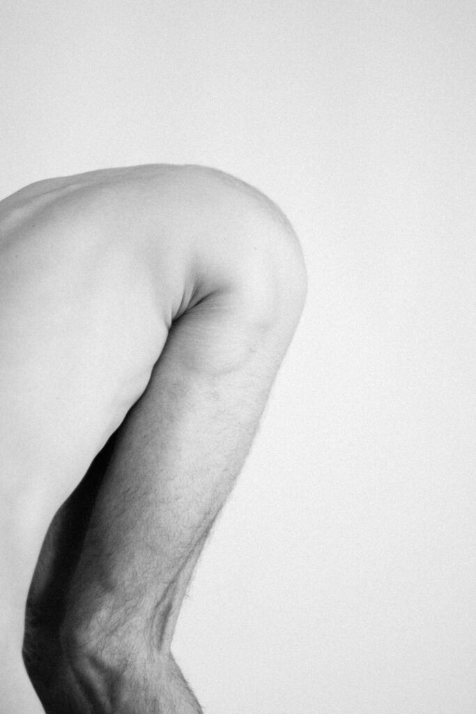 Intimate photoshoot with male model