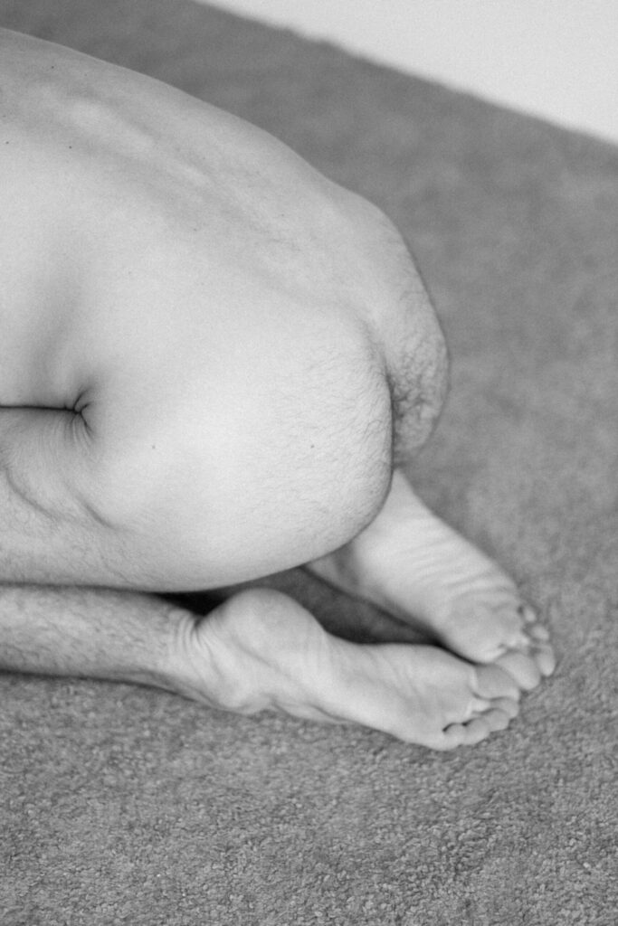 Intimate photoshoot with male model