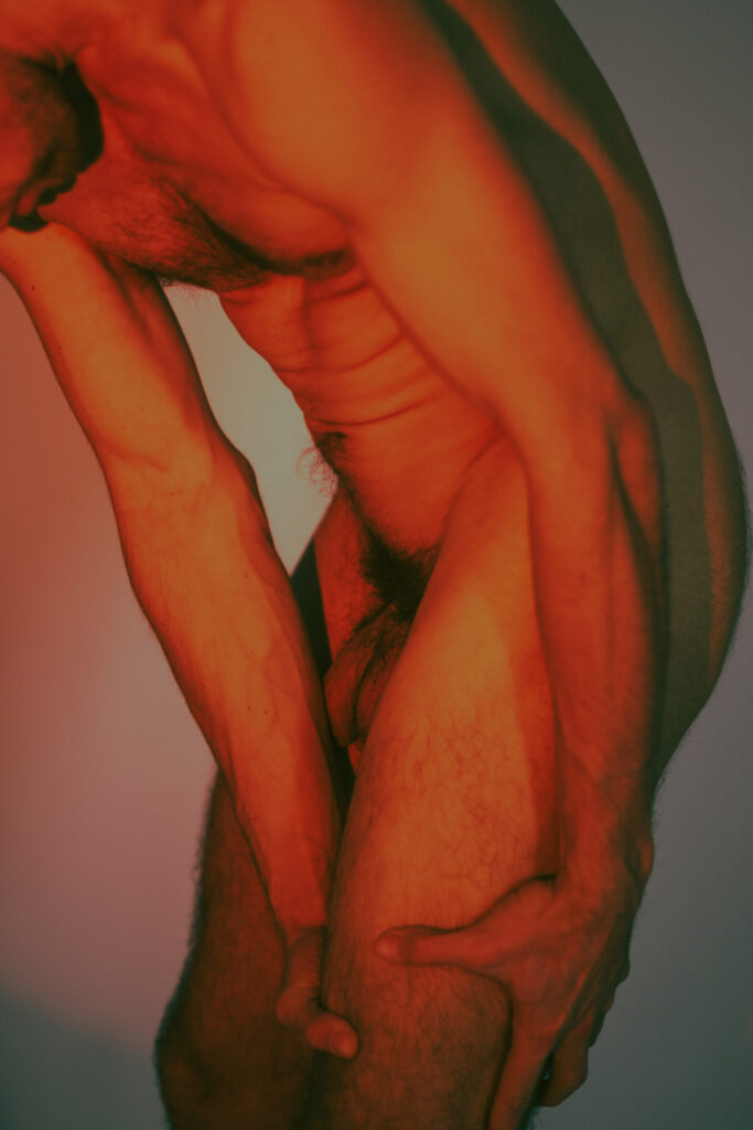 Intimate photoshoot with male model