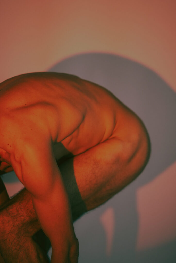 Intimate photoshoot with male model