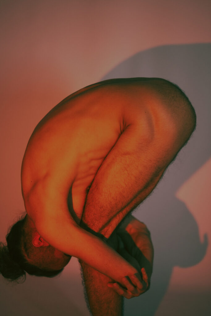 Intimate photoshoot with male model