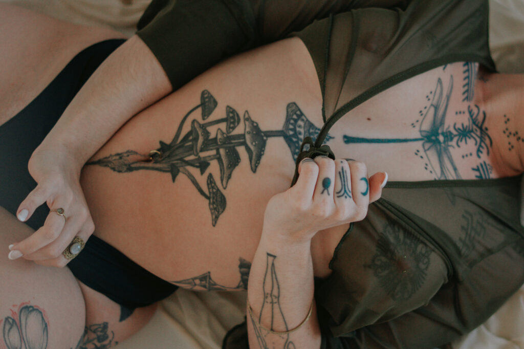 Intimate photo shoot