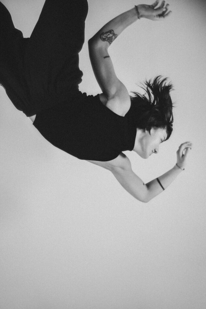 Sesión de fotos bailarines en estudio