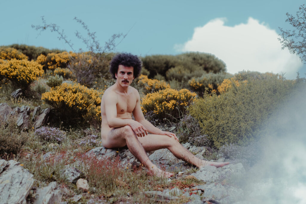 Nude photoshoot in nature