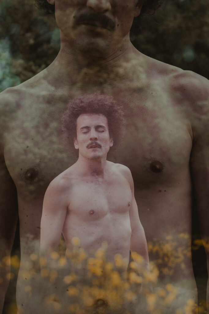 Nude photoshoot in nature