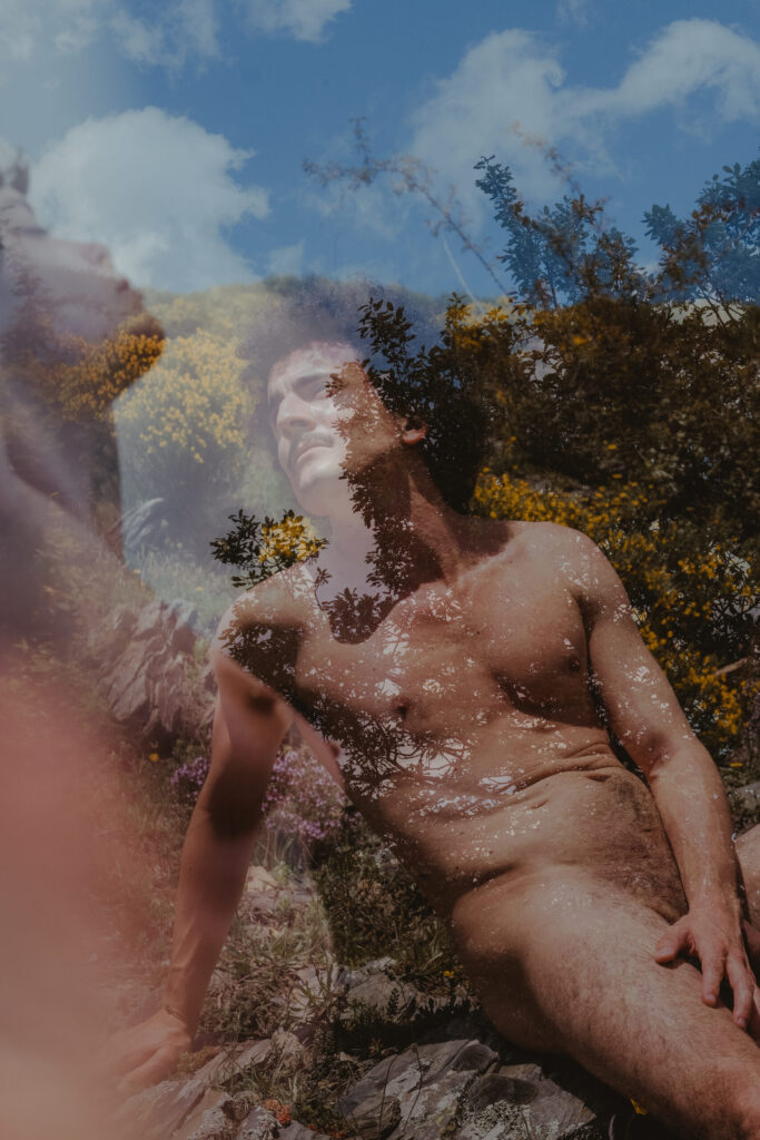Nude photoshoot in nature