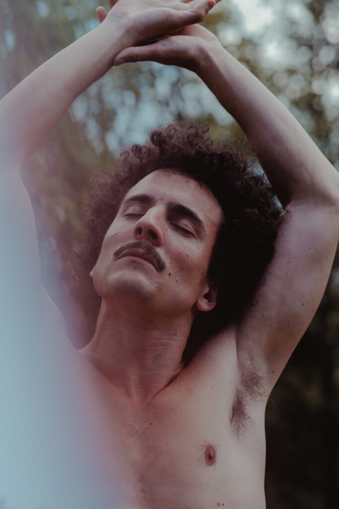 Nude photoshoot in nature