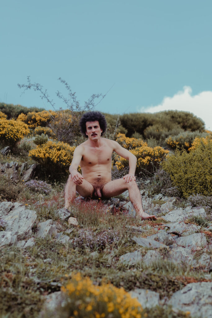 Nude photoshoot in nature