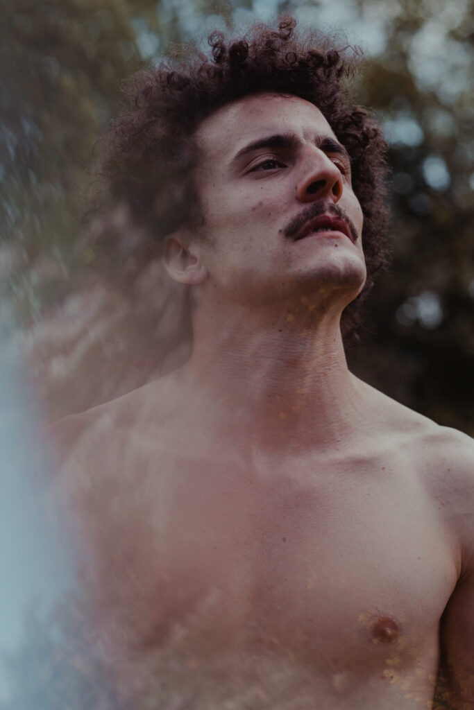 Nude photoshoot in nature