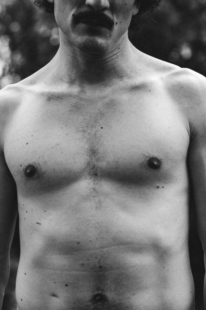 Nude photoshoot in nature