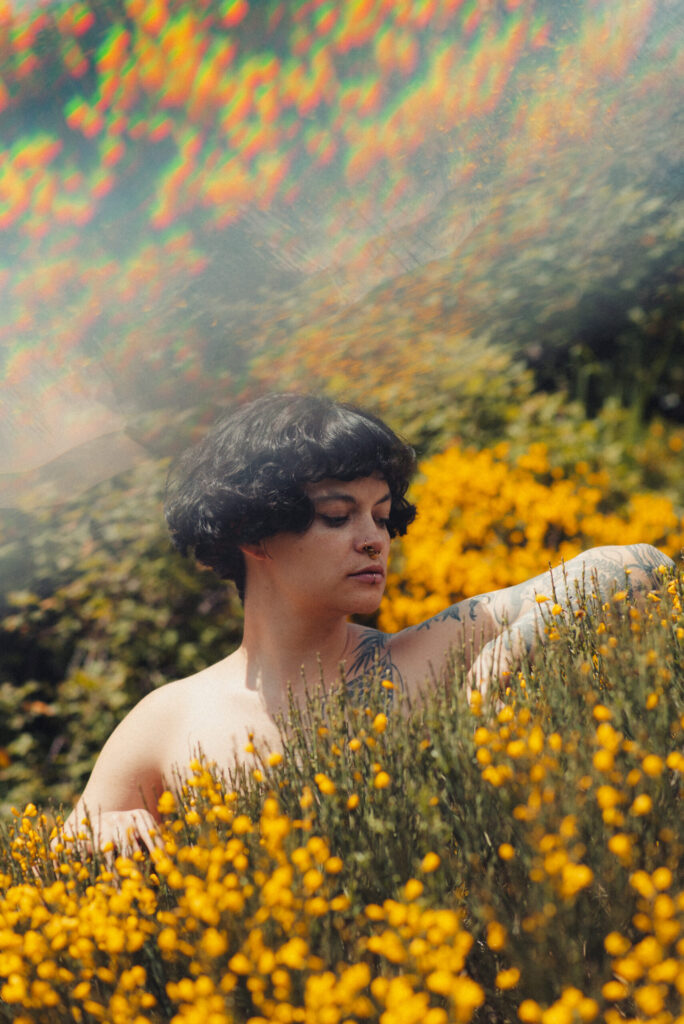 Nude photoshoot in nature