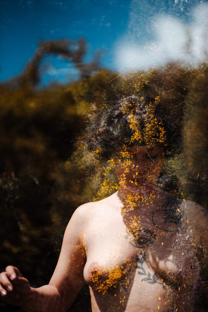Nude photoshoot in nature
